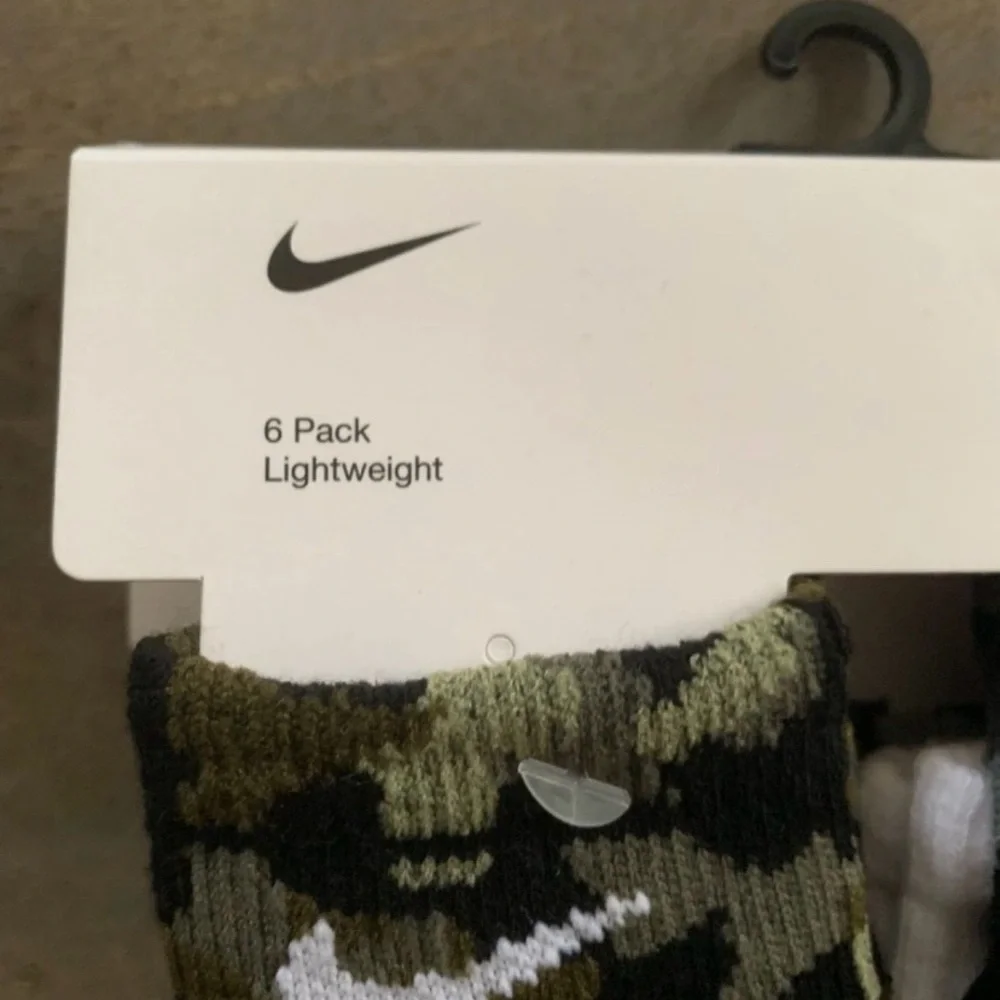 Nike Camo and Solid Infant Socks 6-Pack